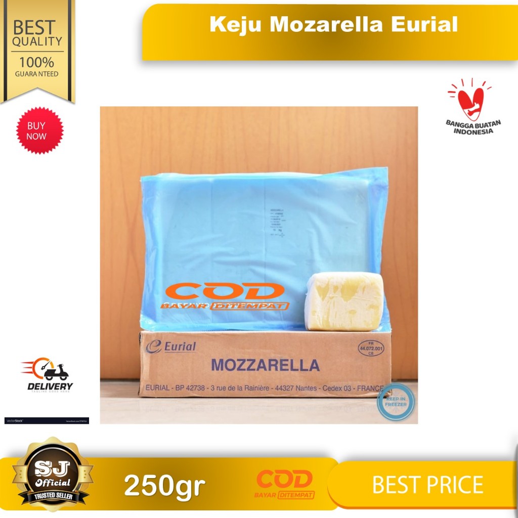 

Keju MOZZARELLA EURIAL 250gr / Mozzarela / Mozarella