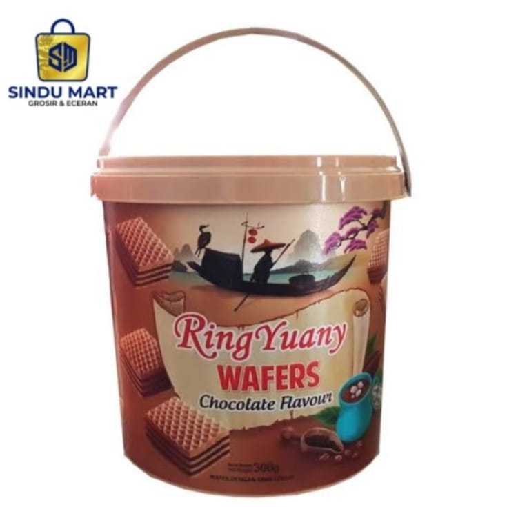 

Wafer Ring Yuany Chocolate flavour 300gram Murah | shopee sindumart