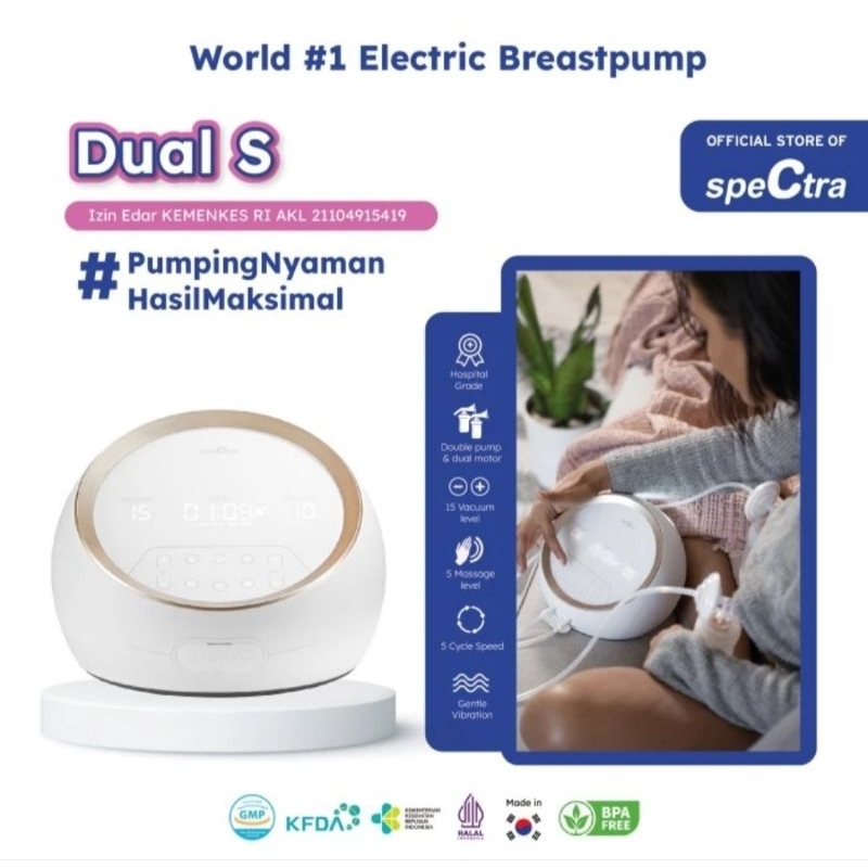 Spectra Dual S Pompa ASI Electrik/Electric Breast Pump Spectra Dual S