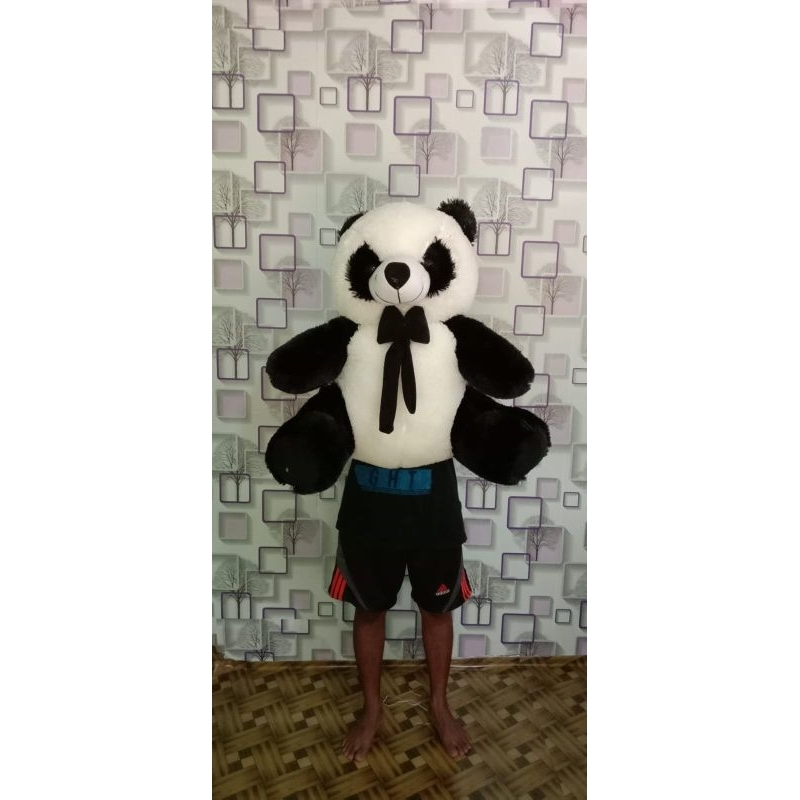 boneka Teddy bear hitam putih jumbo