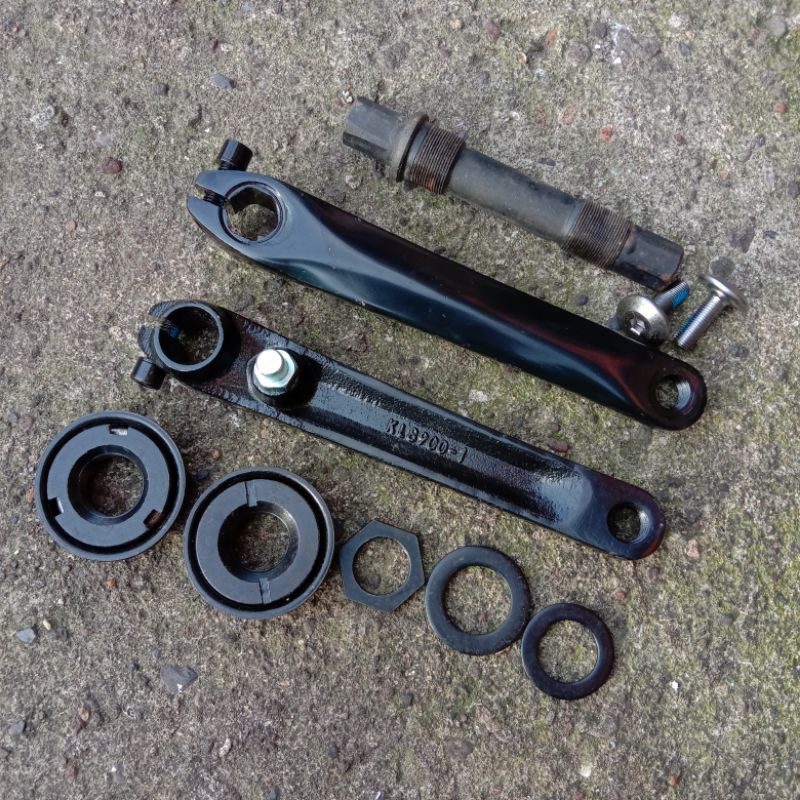 Crank bmx 3pc 175mm bb usa american besi pelor