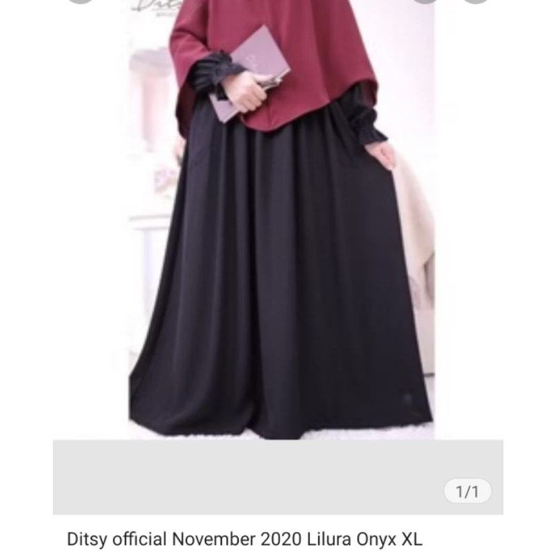 Ditsy_Preloved Gamis_Lilura Onyx XL
