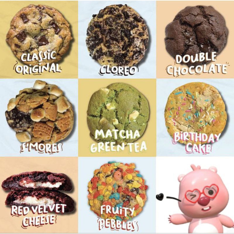 

soft cookies dapat 4 pcs cookies bebas pilih varian rasa