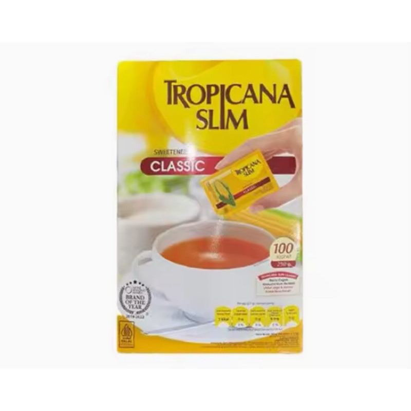

Tropicana Slim Classic Box 100 Sachet