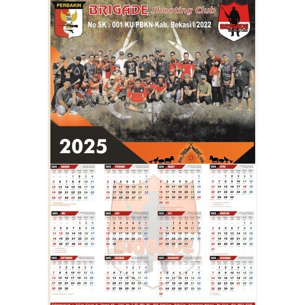 

kalender brigade sc 2025