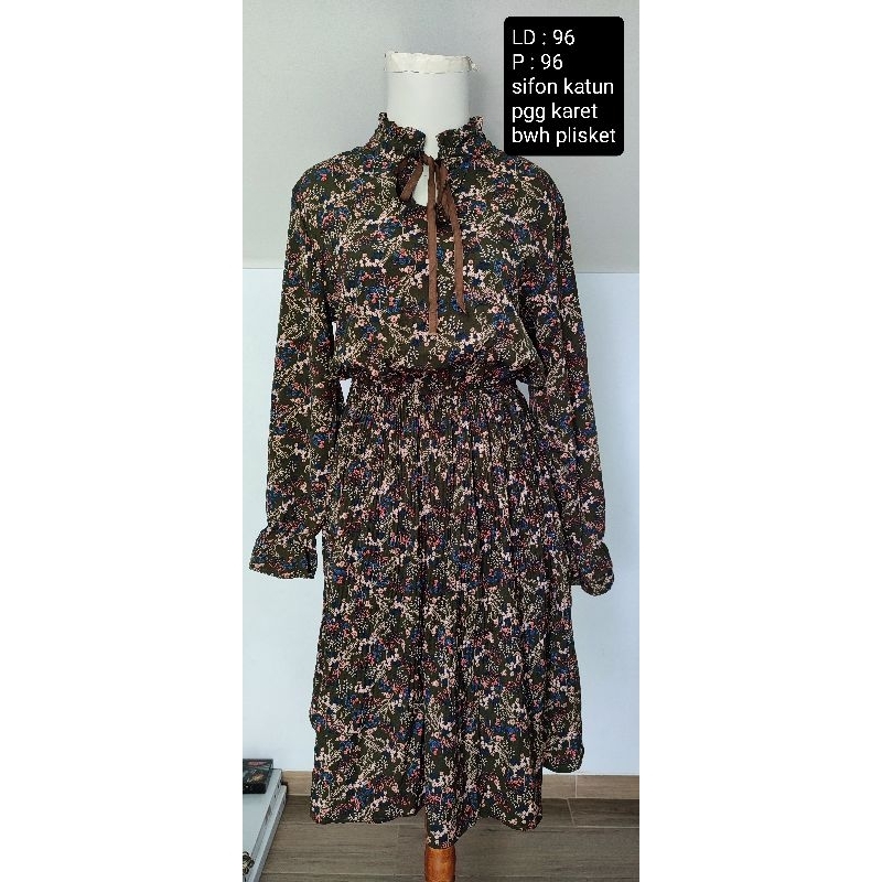 B02 Preloved Dress Vintage LD besar LD kecil Jumbo Busui Maxi dress Midi dress