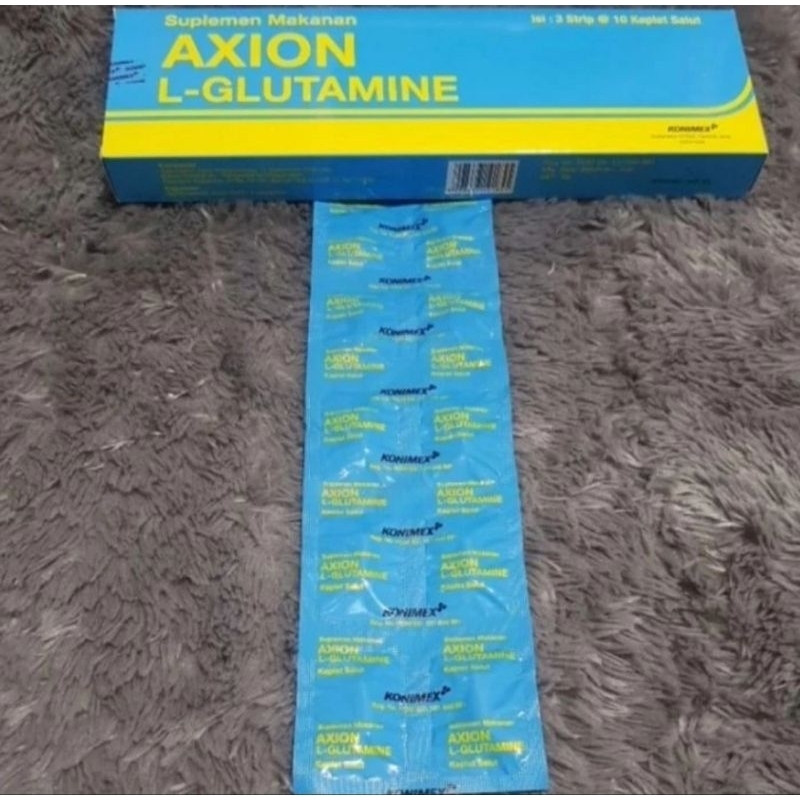 AXION L - GLUTAMINE 1000mg ASAM AMINO SUPLEMEN IBU HAMIL SEBOX ISI 30 KAPLET