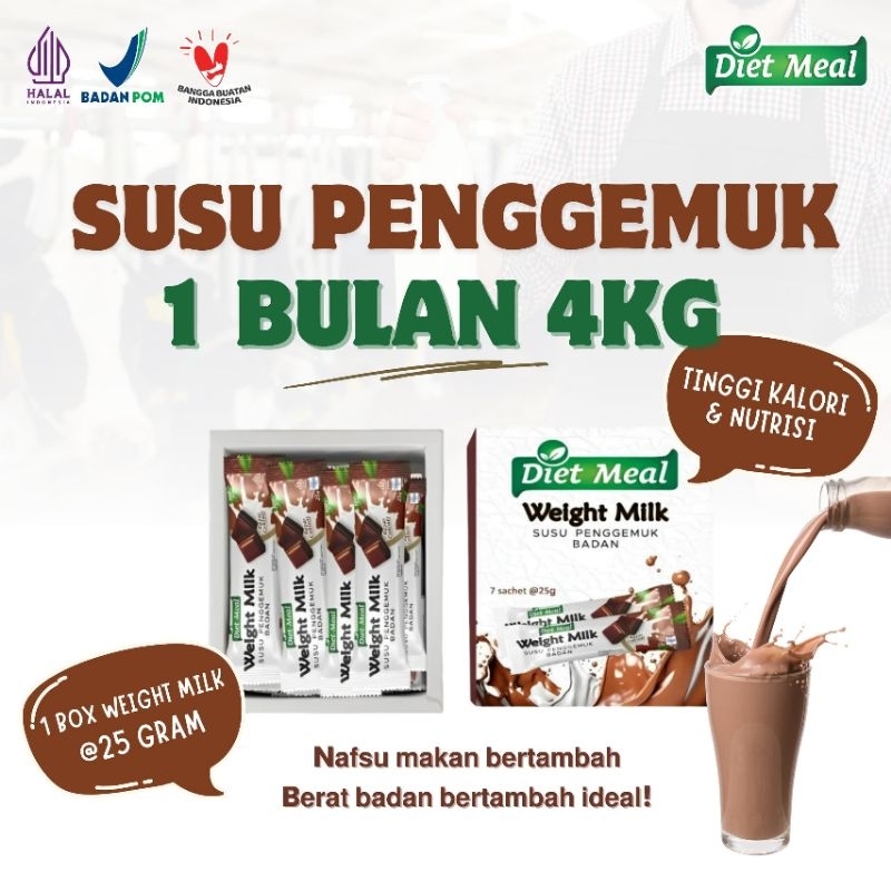 

SUSU PENGGEMUK BADAN DIETMEAL SAFET 25 GRAM