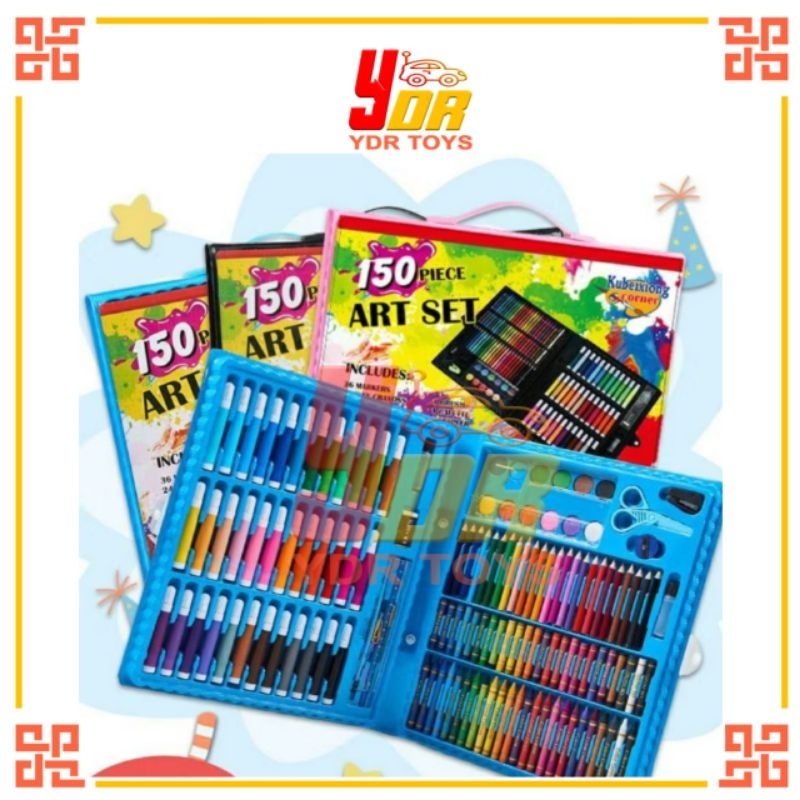 

PROMO PENSIL WARNA - CRAYON ALAT TULIS / MENGGAMBAR CRAYON COLOURING SET 150PCS ART
