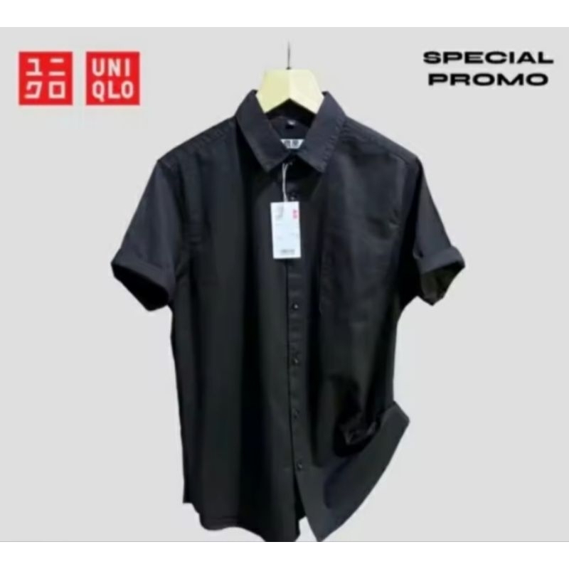 Kemeja Pria UNIQLO Lengan Pendel // Kemeja Pria Lengan Pendek