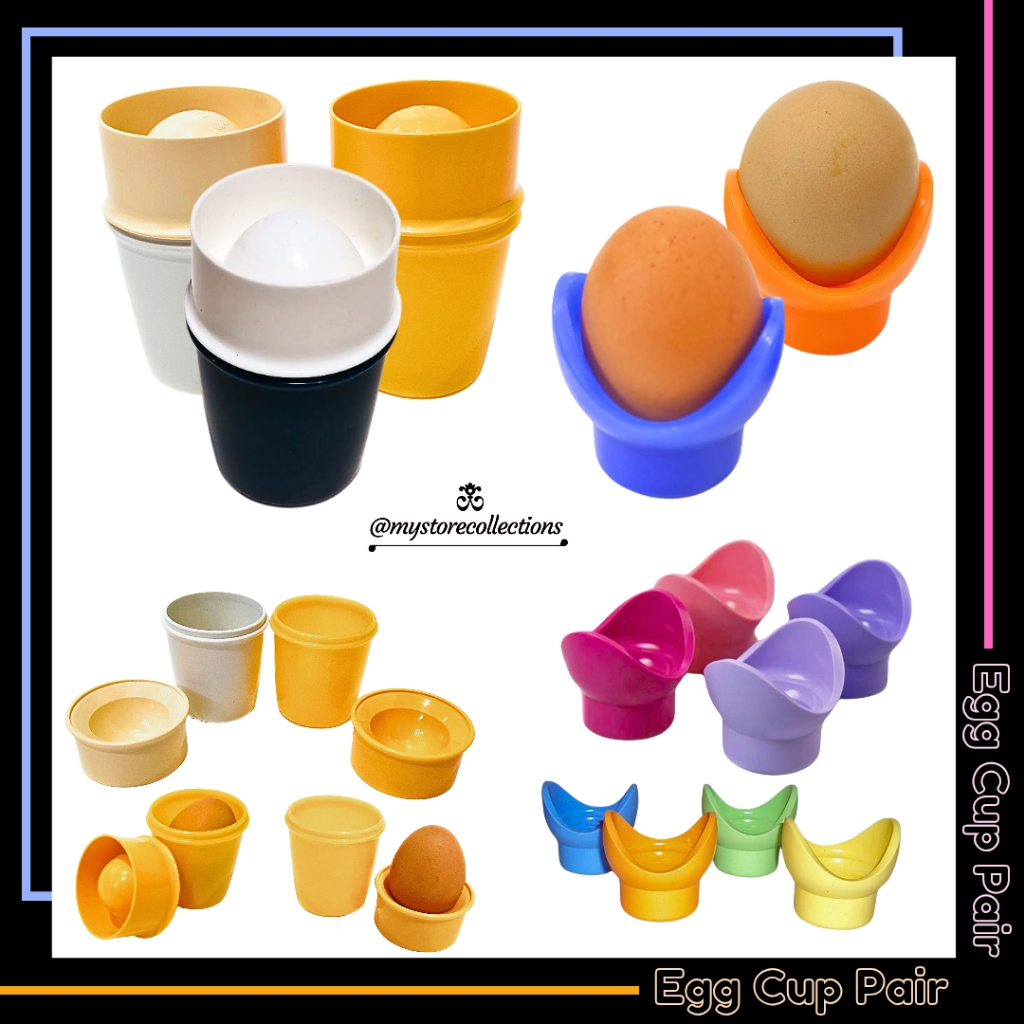 Egg Cup Pair • Egg Cup Holder * Indo - Import ( Tempat Penyimpanan Telur ) Tupwr