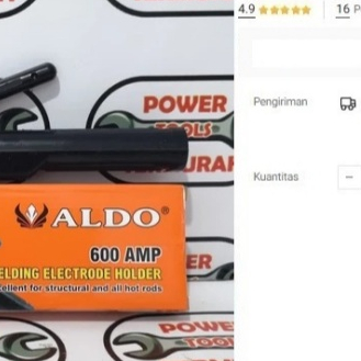 

Tang Las Stang Las 600 A ALDO Tipe Germany Welding Electrode Holder