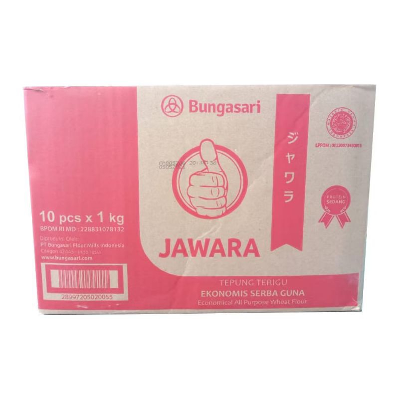 

TEPUNG TERIGU JAWARA 1 DUS // 1KG // 10PCS