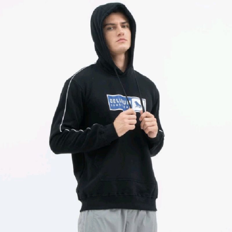 Delirium Hoodie Cotton Sportwear Tape Logos