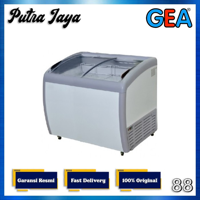 Gea Curve Sliding Glass Freezer SD-260BY / SD 260 BY / SD 260BY