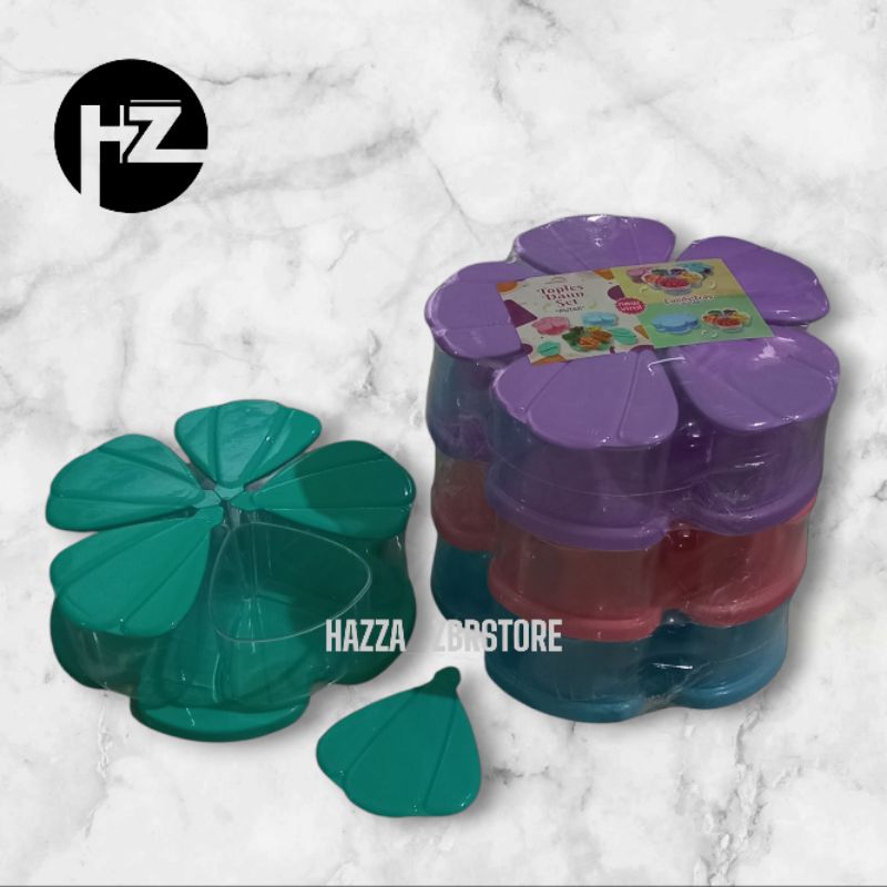 Toples candy tray set putar / Toples lebaran / Toples putar set / Toples candy putar 5 daun / Toples