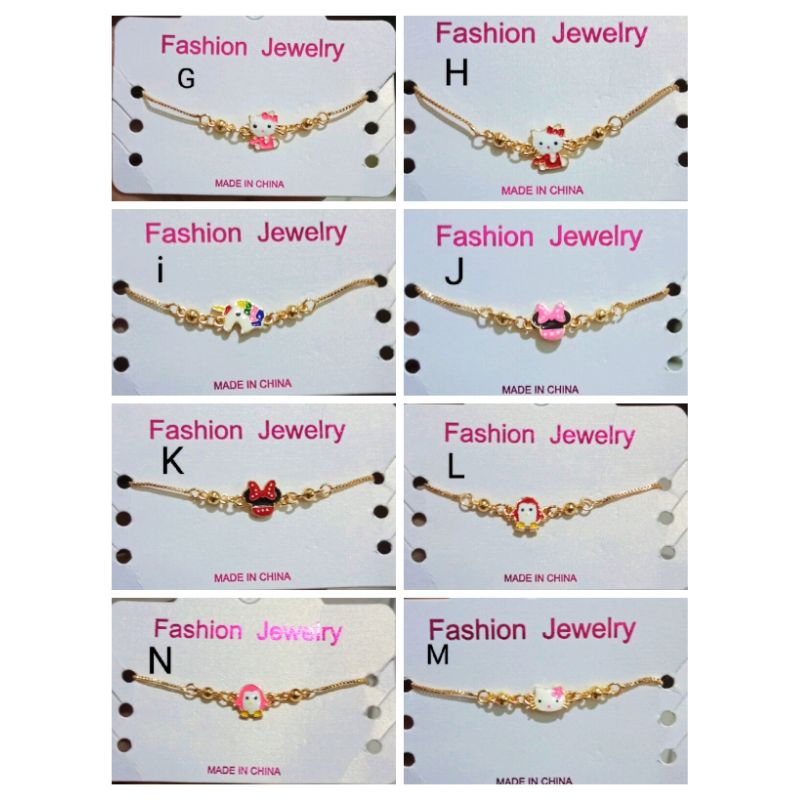 RJ018.  Gelang tangan tali serut anak anak xuping berlapis emas UK flexible terlaris