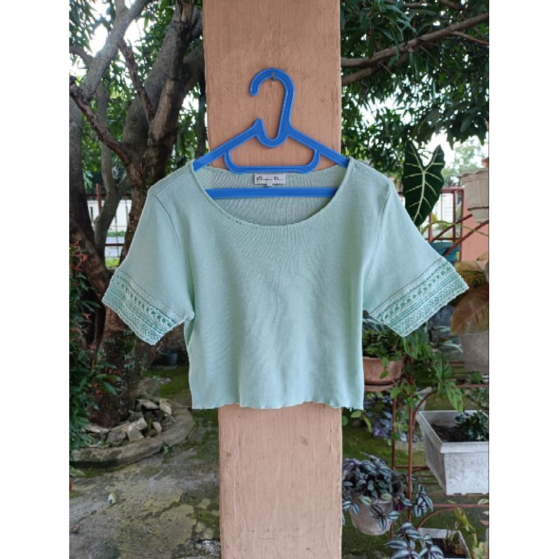 Ch*rstian Di*r monsieur Crop Top Vintage women's