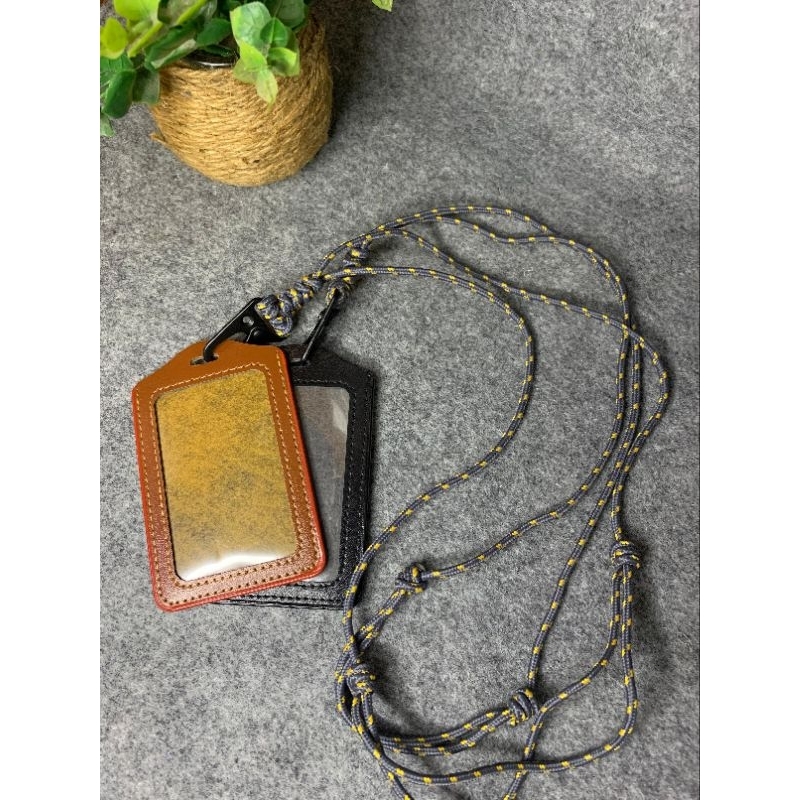 

Lanyard ID card / lanyard paracord ID card Tali ABU BINTIK KUNING