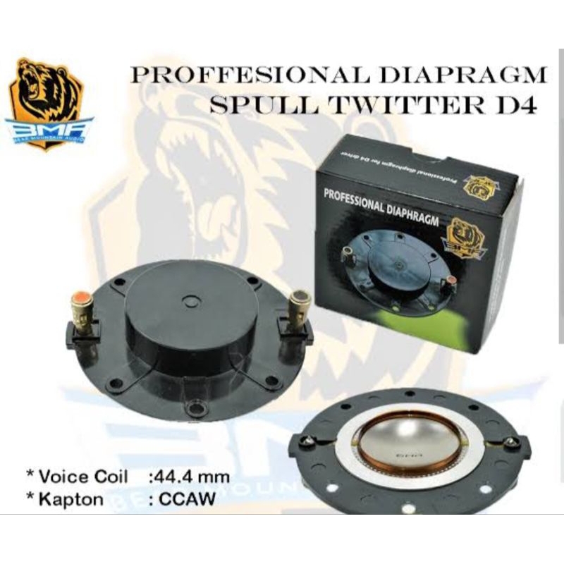 SPUL SPOOL VOICE COIL DRIVER TWEETER BMA D4 ORIGINAL SPULL TWITER BMA D4 ORI SPOL tweeter BMA D4 Spo