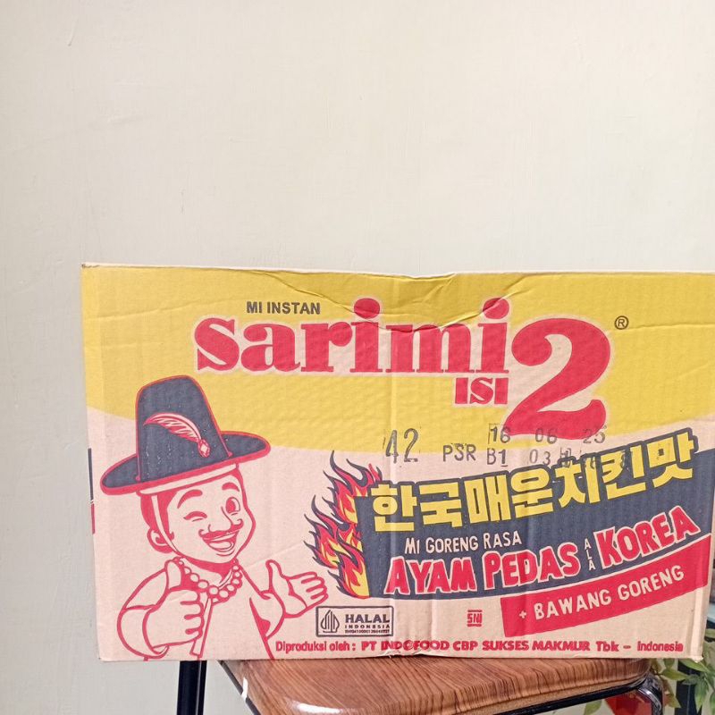 

[1 DUS ISI 24 PCS] SARIMI ISI ISI 2 RASA AYAM PEDAS KOREA