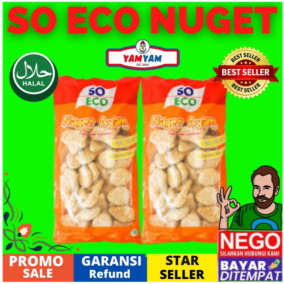 

Naget Ayam So Eco 500gr Nugget Makanan beku Frozen Food depok murah cemilan snack anak