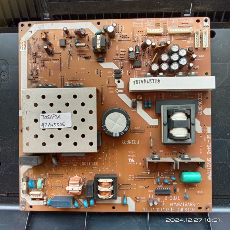 Psu power suplay regulator tv TOSHIBA 42AV550E 42av550e