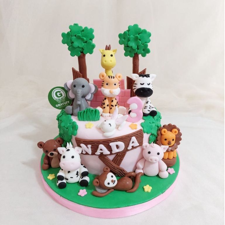 

cake animal / kue ultah animal uk 15cm