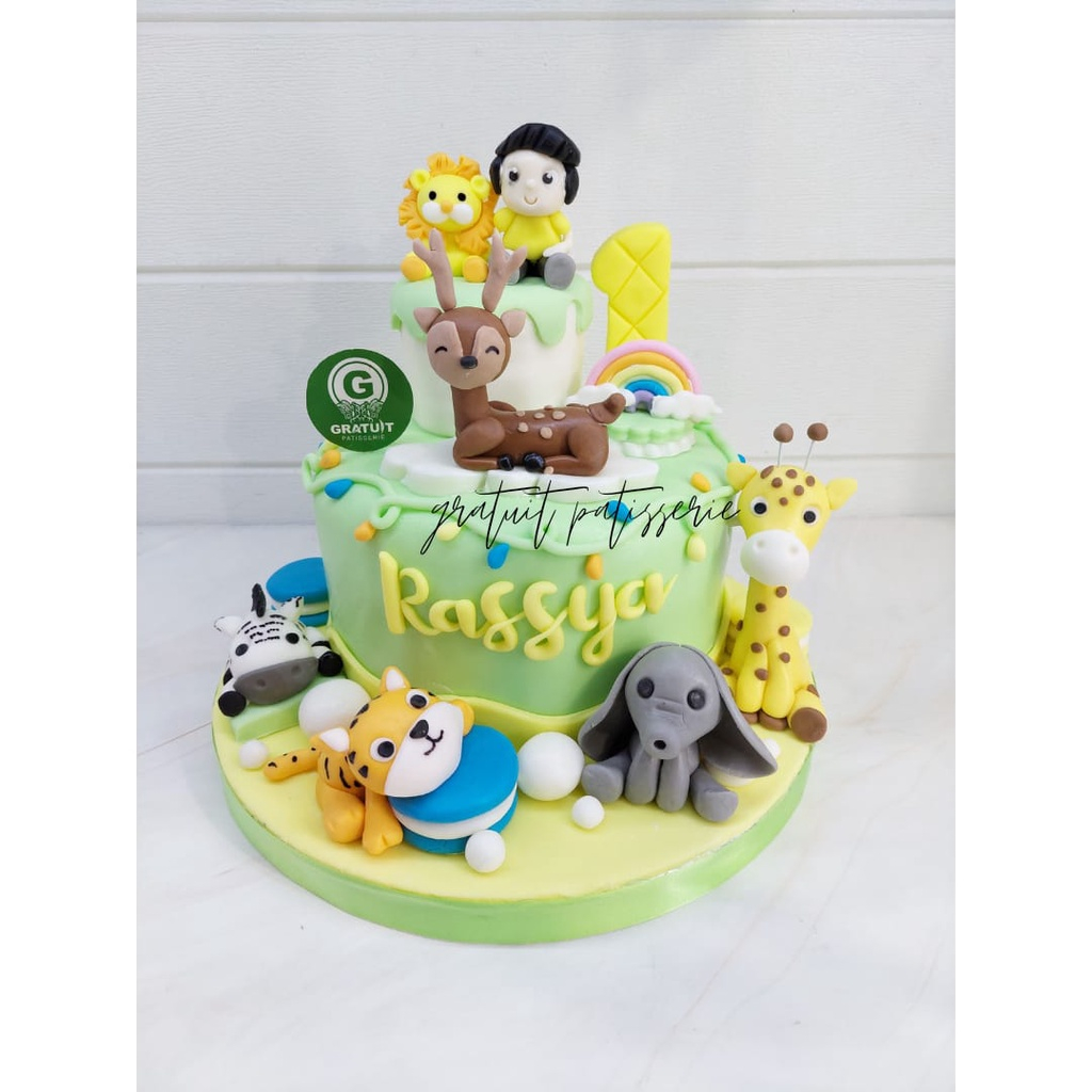 

CAKE ANIMAL WITH FIGURE UK 15CM