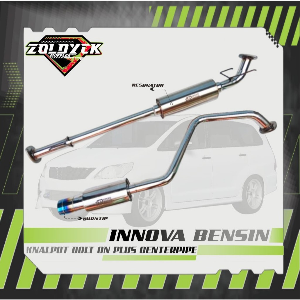 MUFFLER BOLTON INNOVA BENSIN / REBORN BENSIN PLUS CENTERPIPE