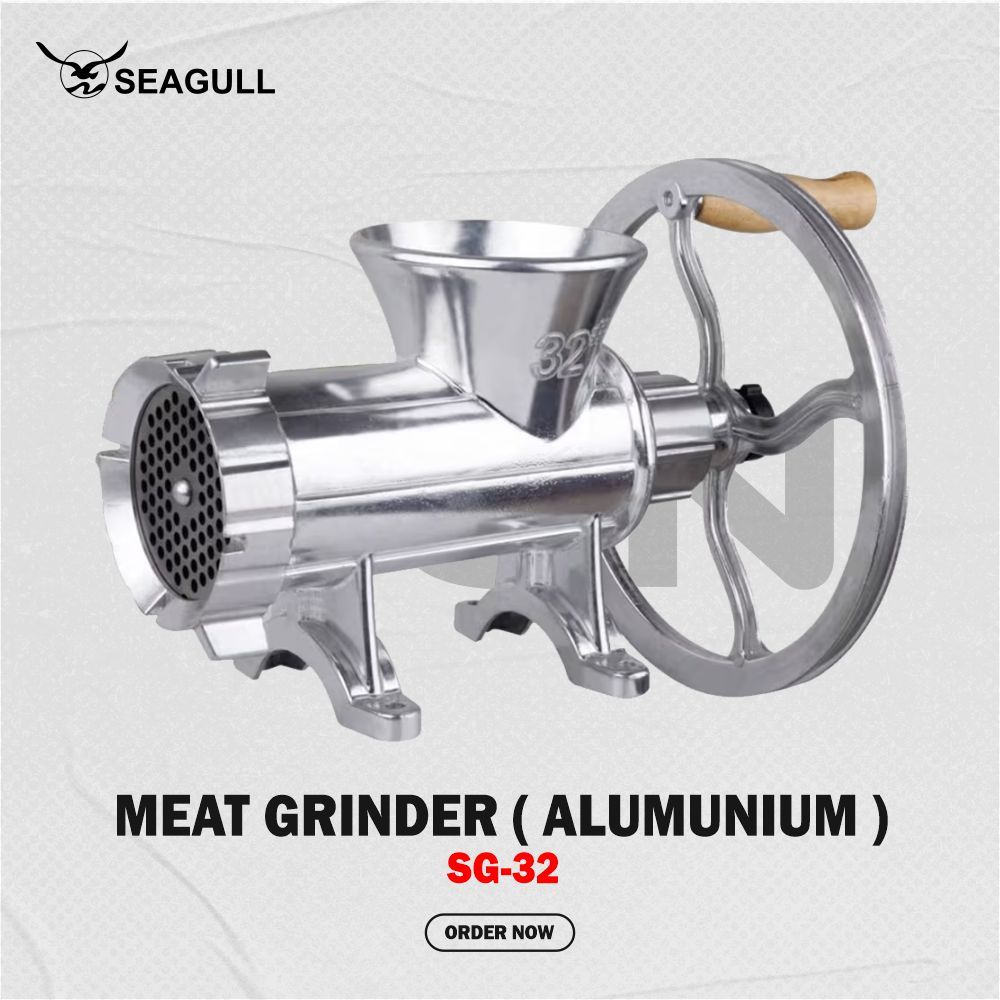SEAGULL - MEAT GRINDER ALUMUNIUM - SG-32 - ( GILINGAN DAGING - GILINGAN DAGING MANUAL - ALUMUNIUM )