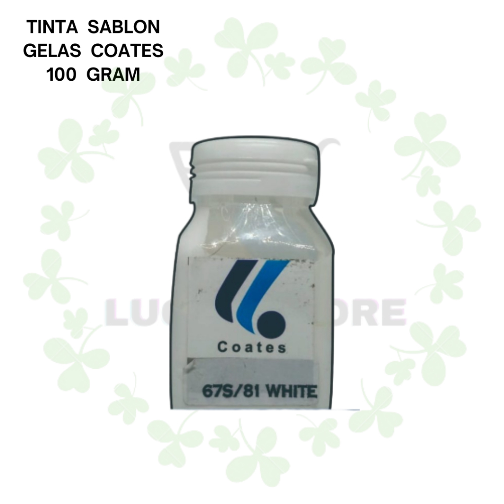 

Tinta Sablon Coates Warna White 100gr Khusus Media Gelas Kaca Keramik PCB Metals Acetal Metal OC ABS Poly Propylene PP Ethylene PE SPS Putih Prakraya Kerajinan Art Seni Kesenian Murah Malang Jatim