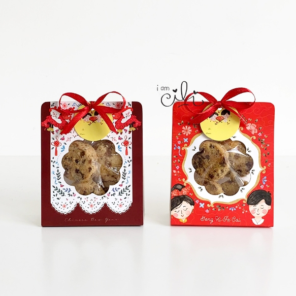 

(BOX COOKIES 9 x 4.5 x 11cm IMLEK) box mini kue Imlek
