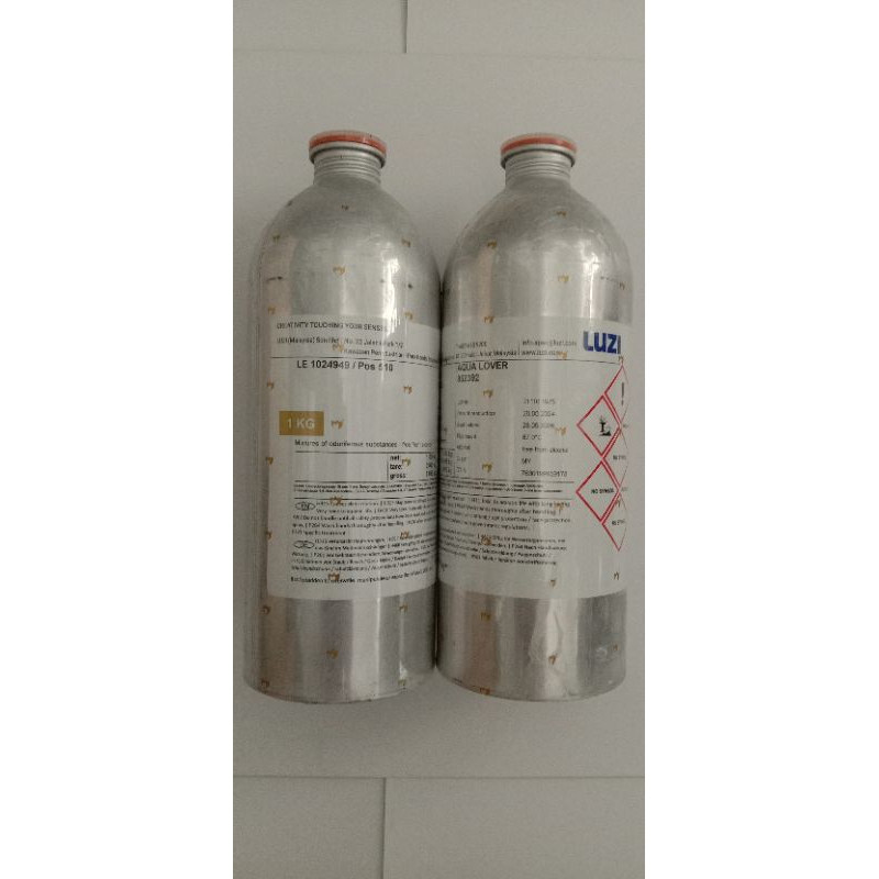 kaleng bekas parfum Luzi 1 liter