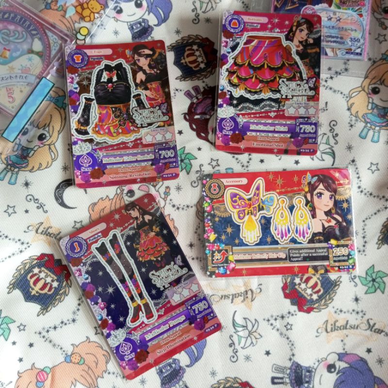 BOOKED [OFFICIAL] AIKATSU PREMIUM RAN SHIBUKI MULTICOLOR SET