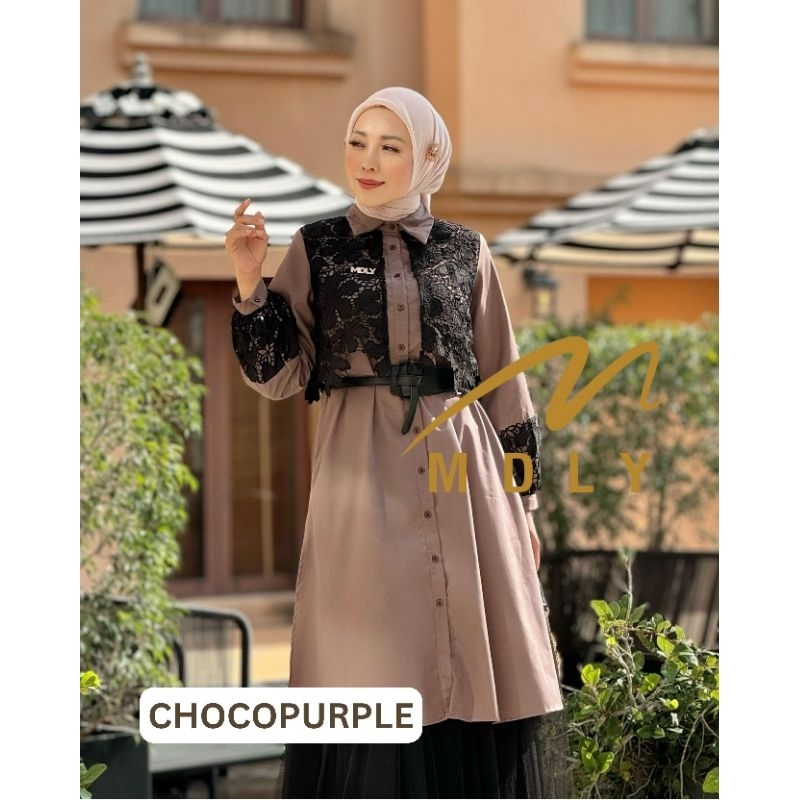 Premium Original1 Windy Tunik MDLY Tunik Wanita Muslim Terbaru Tunik Wanita Muslim Terlaris