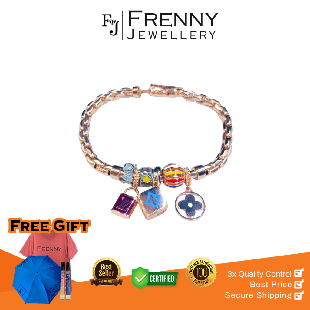Gelang Emas Rose Gold Pandora Levy 17K Frenny Luxury