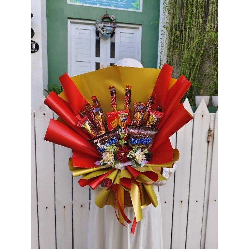 

Buket Snack size XL / Buket Hari Guru / Buket Wisuda / Buket Murah / Buket Birthday