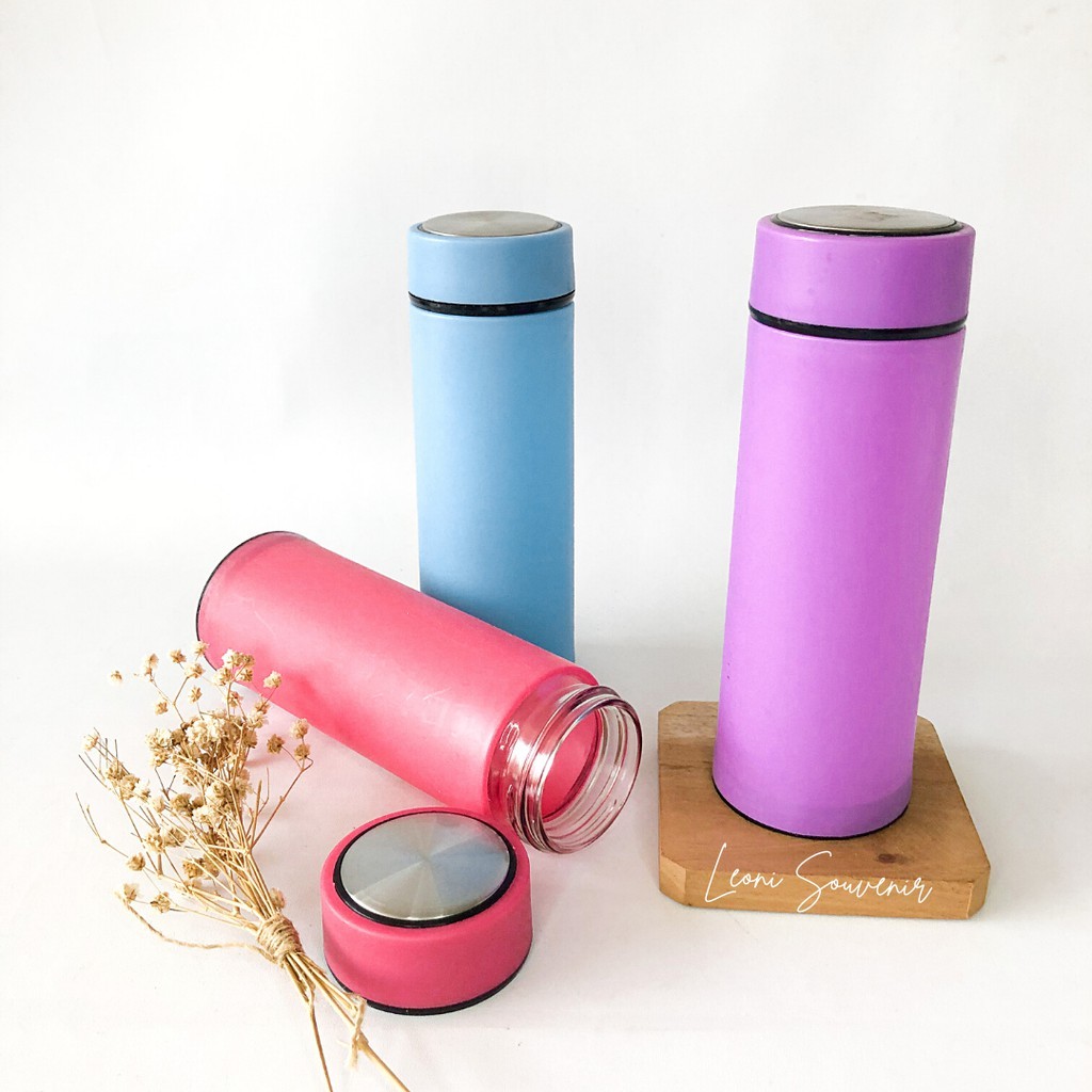 Souvenir Pernikahan Botol Tumbler Kaca Warna Aesthetic 420 ml Sovenir Gelas Minum Kemas Box Grosir