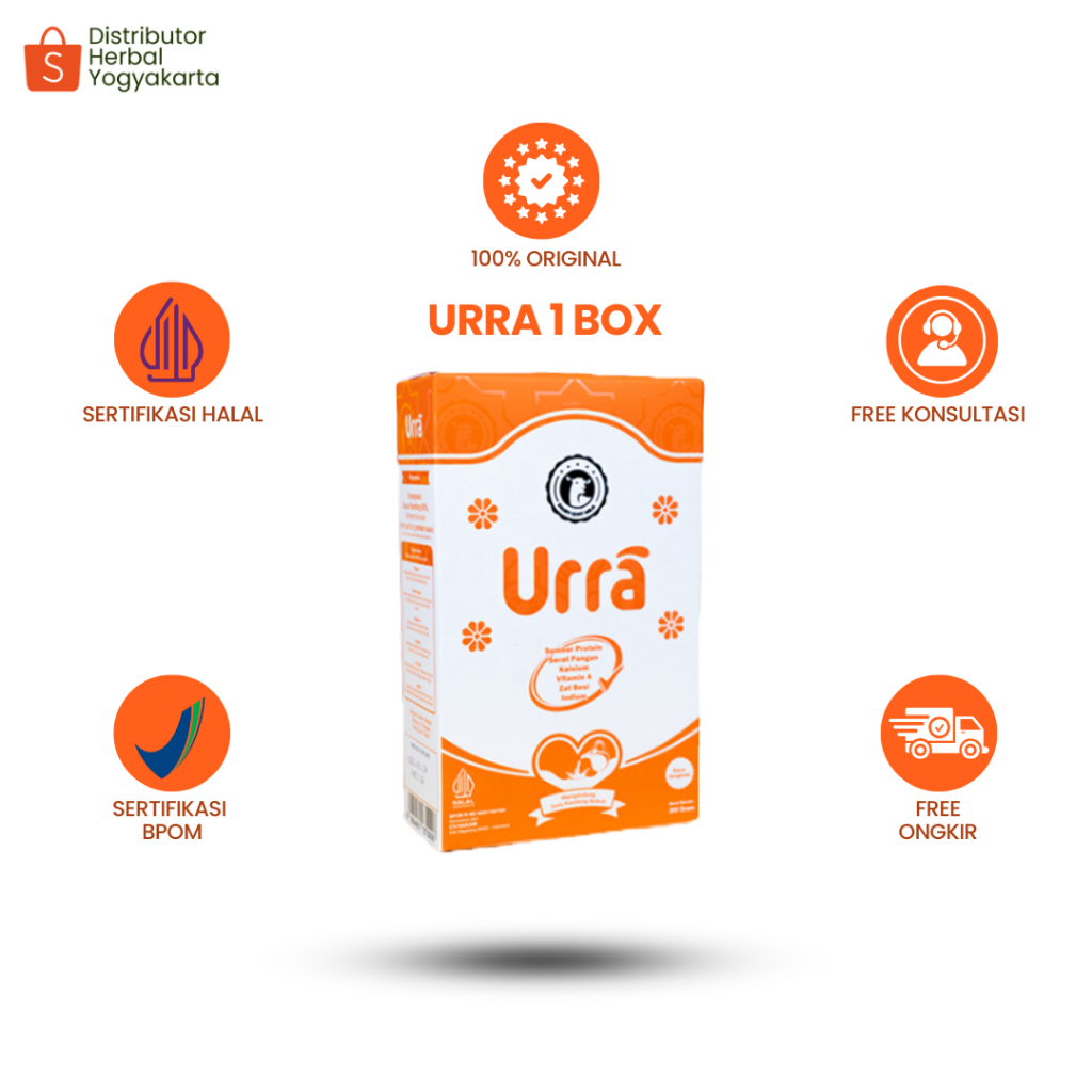 

URRA Asli Original - Susu Kambing Saanen Untuk Penambah Berat Badan & Tinggi Badan Anak - 1 Box
