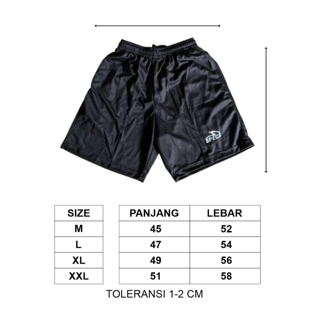 Celana Wasit Specs Bahan Jersey Milano Zigzag