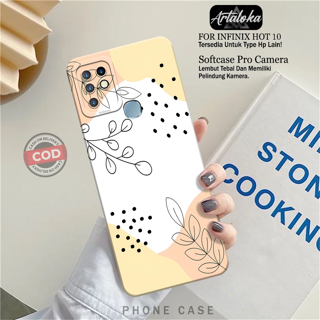 Case Hp Infinix Hot 10 Fashion Case Pattern Softcase Infinix Hot 10 Silikon TPU Pro Camera Casing In