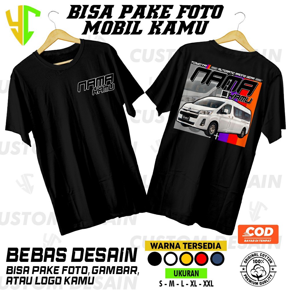 Youniso Custom T-Shirt Kaos Foto Mobil Kamu Sendiri - Custom Bisa Request Foto Dan Design Sendiri Ka