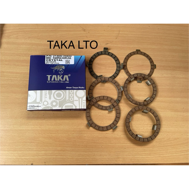 Kampas Kopling Plat Kopling Suzuki Crystal Merk TAKA
