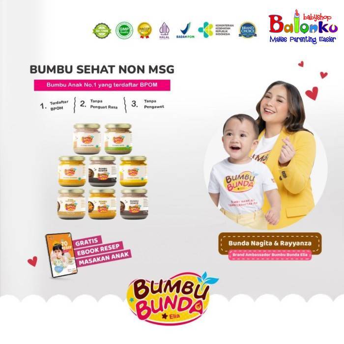 

Bumbu Bunda Elia BPOM Bumbu Non MSG Bumbu Soto