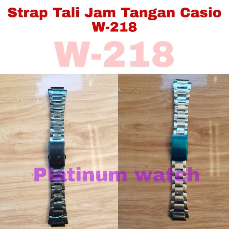 Strap Tali jam tangan casio  W218 W-218 W 218 STAINLESS strap jam casio SKMEI