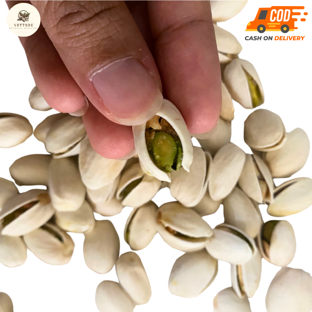 

Kacang Pistachio Roasted/Kacang Pistachio Arab Fustuk premium 500 GR dengan rasa gurih dan renyah