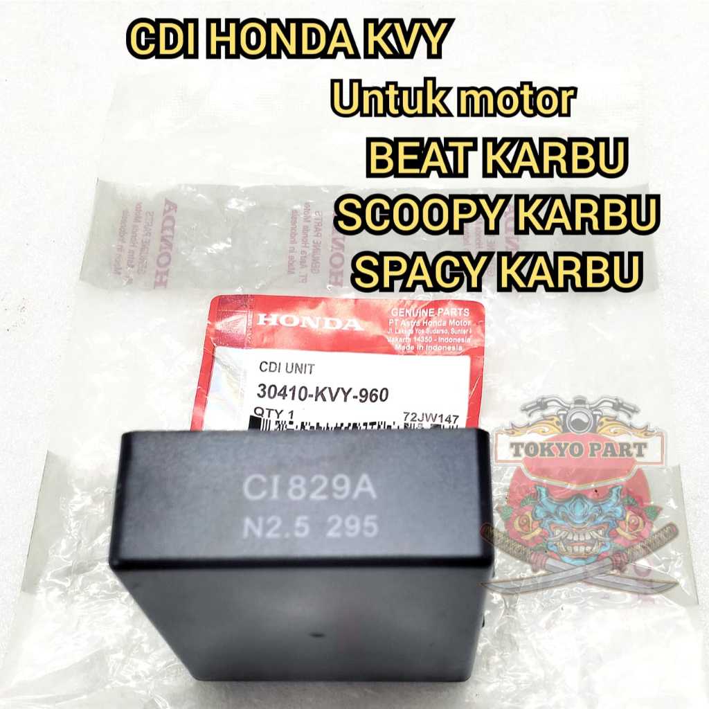 CDI HONDA KVY KUALITAS ASLI ORIGINAL HONDA UNTUK MOTOR BEAT, SCOOPY, SPACY PRESISI PENGAPIAN STABIL