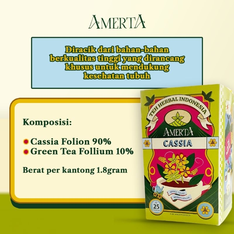 

Amerta Teh Herbal - 1 Box 25 Sachet Teh