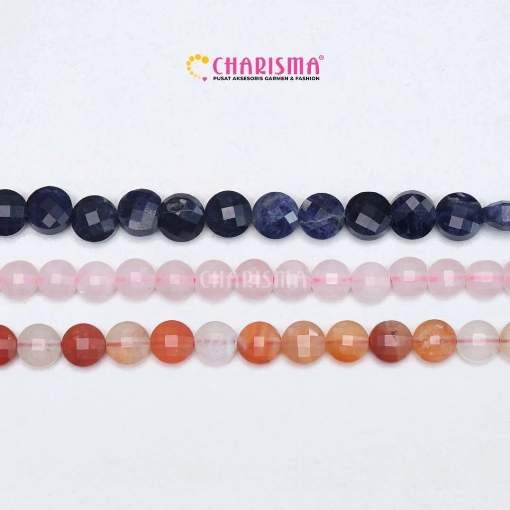 Charisma Mote Batu Natural Stone - Batu Pecah / Natural Stone 6mm / Harga Per String